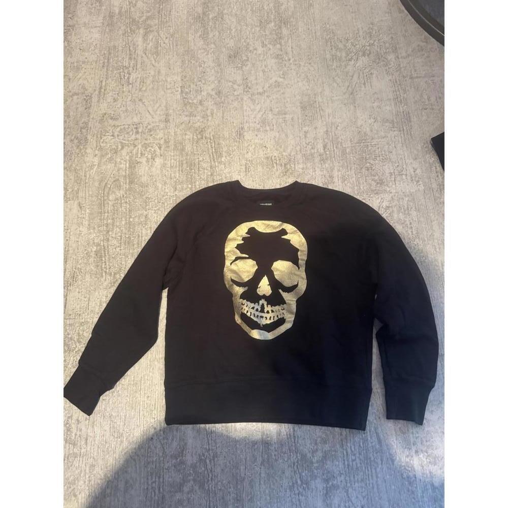 Zadig and Voltaire Women’s Sweatshirt with Gold Skull sz XS